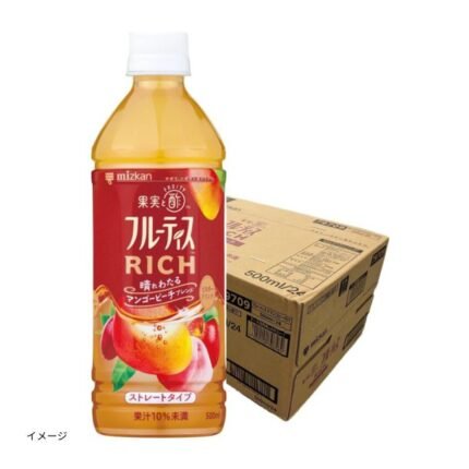 Mizkan「フルーティスRICH マンゴーピーチ ストレート」500ml