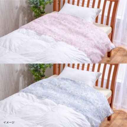 「花柄ガーゼ衿カバー2枚組」