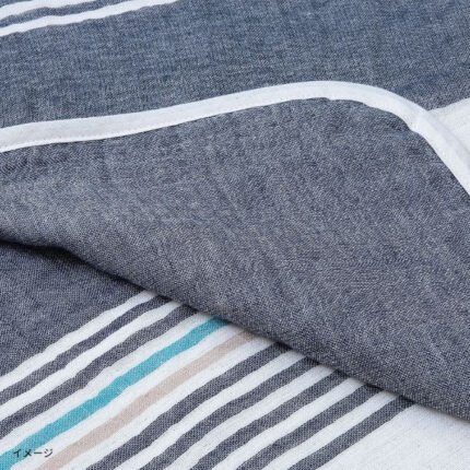 「三河木綿6重織ガーゼマルチケット ネイビー」