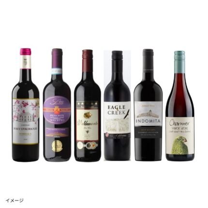 「世界6か国周遊！ブドウ品種飲み比べ赤ワインセット」750ml×6本