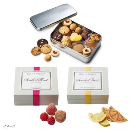 DEAN & DELUCA「アメリカンクッキー缶とフルーツチョコ2種」計5個