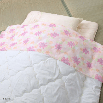 「国産ガーゼ衿カバー（クリップ付き）ピンク」