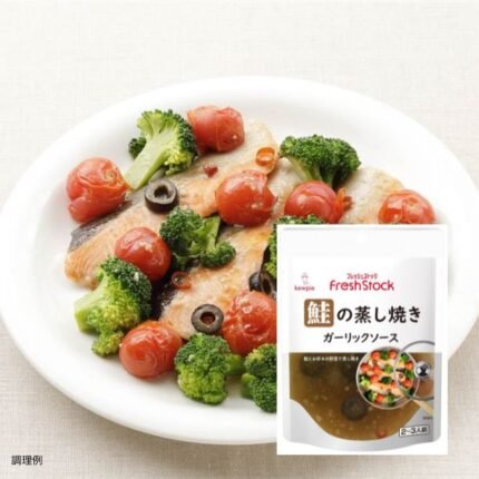 キユーピー「FreshStock鮭の蒸し焼き ガーリックソース」100g