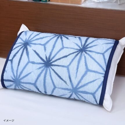 「麻の葉柄 高島ちぢみ枕パッド」
