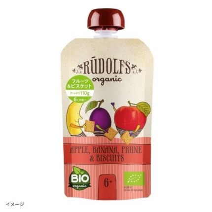 Rudolf「有機ベビースムージー フルーツ＆ビスケット」110g