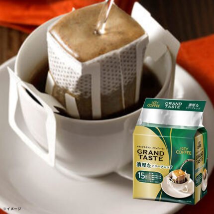 キーコーヒー「ドリップバッグ グランドテイスト 濃厚なビターブレンド（15杯分）」90g